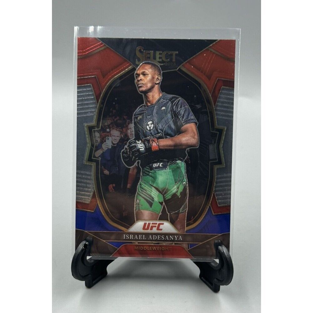 2023 #6 Israel Adesanya Panini Select‎ UFC Concourse Red & Blue